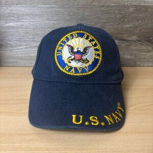 US Navy Hat Cap Strap Back Blue United States Adjustable